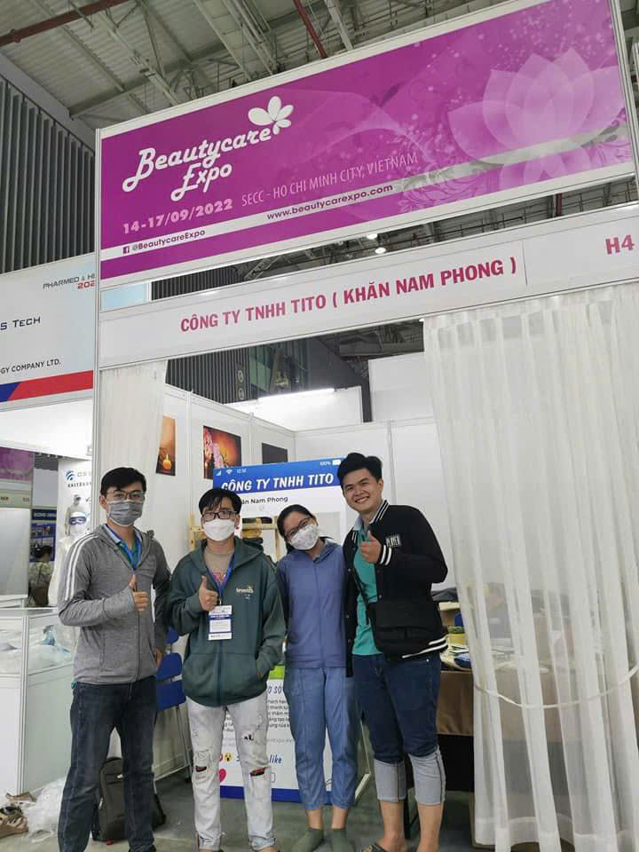 Gian hàng Khăn Nam Phong tại hội chợ Beautycare Expo